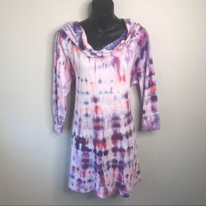 Soft surroundings harmony tie dye cotton tunic 1x